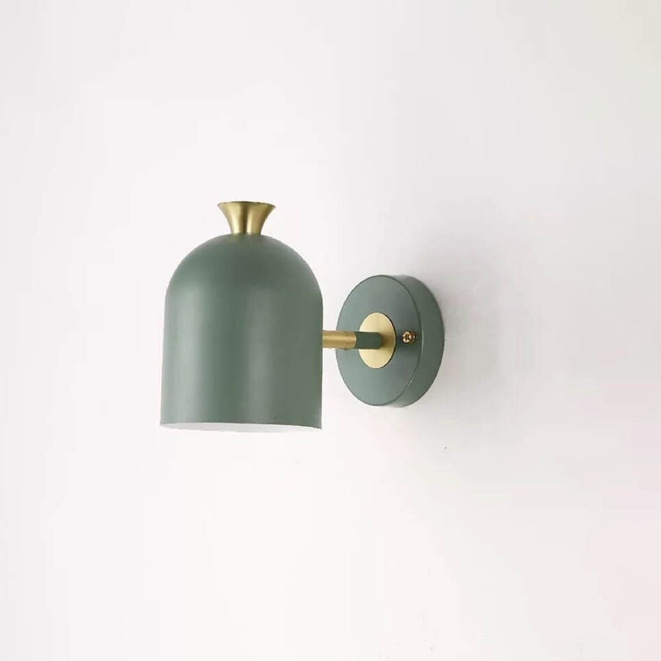 Moderne Macaron Metal Cylinder Væglampe med 1 lys