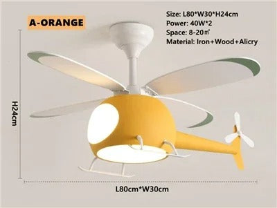 TwinkleRotor Lighting Fan