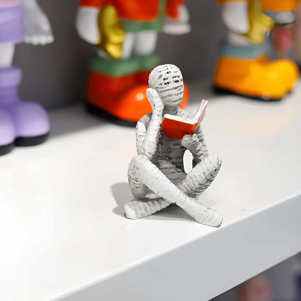 Woman Reading Shelf Decoration