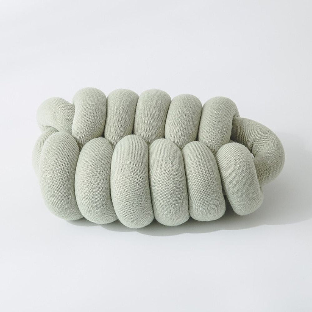 Prægtig Ellipse Knotted Plush Pude