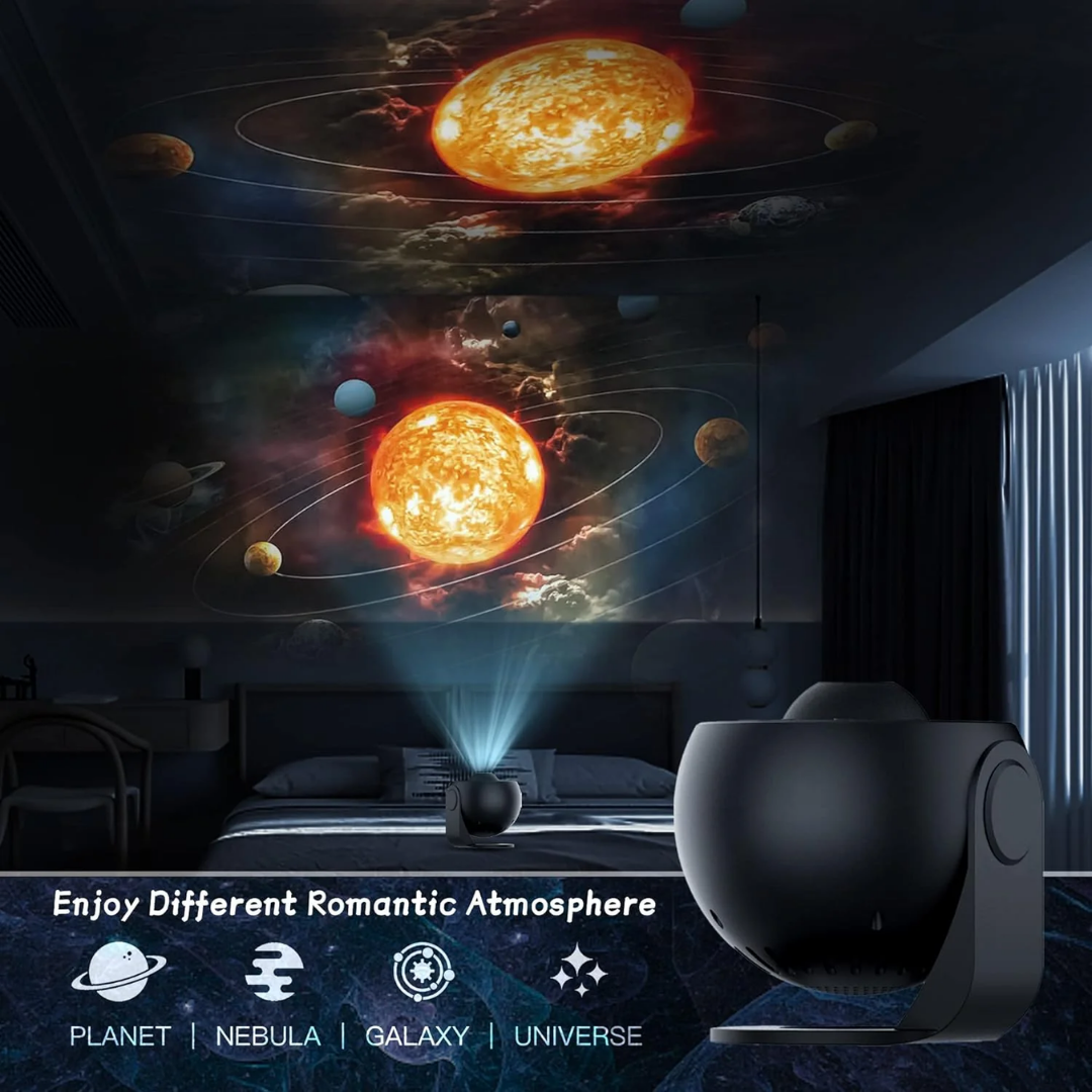 Celestial Dreams: 360° Planetarium Galaxy-projektor - Dekker hele rommet