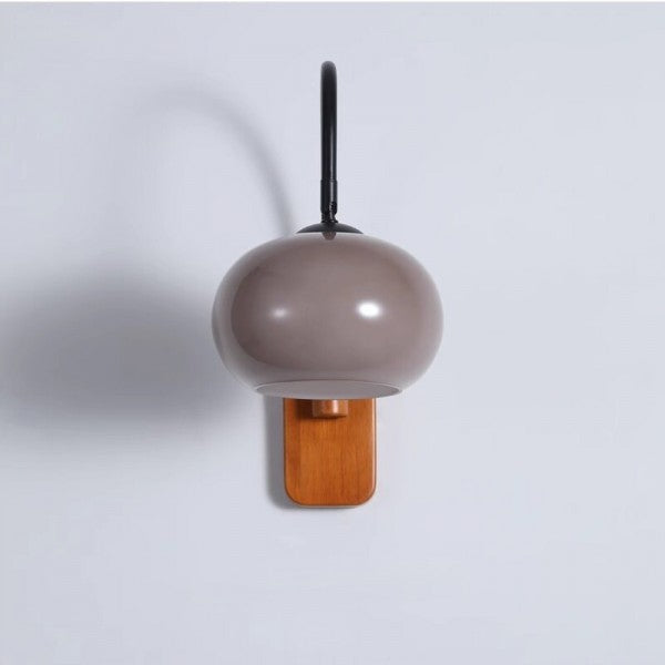 Lampada da parete girevole in vetro Bauhaus Persimmon