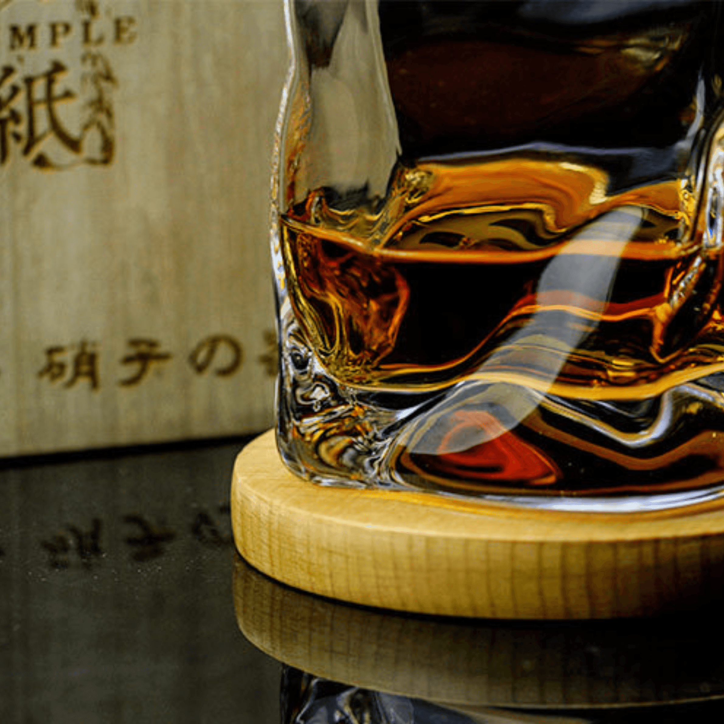 Japanese Edo Kiriko Crumple Body Whisky Glass