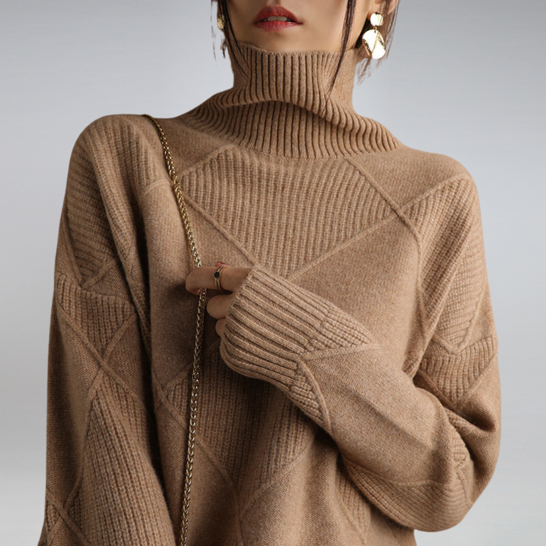 Adelle™ Cashmere Turtleneck-genser