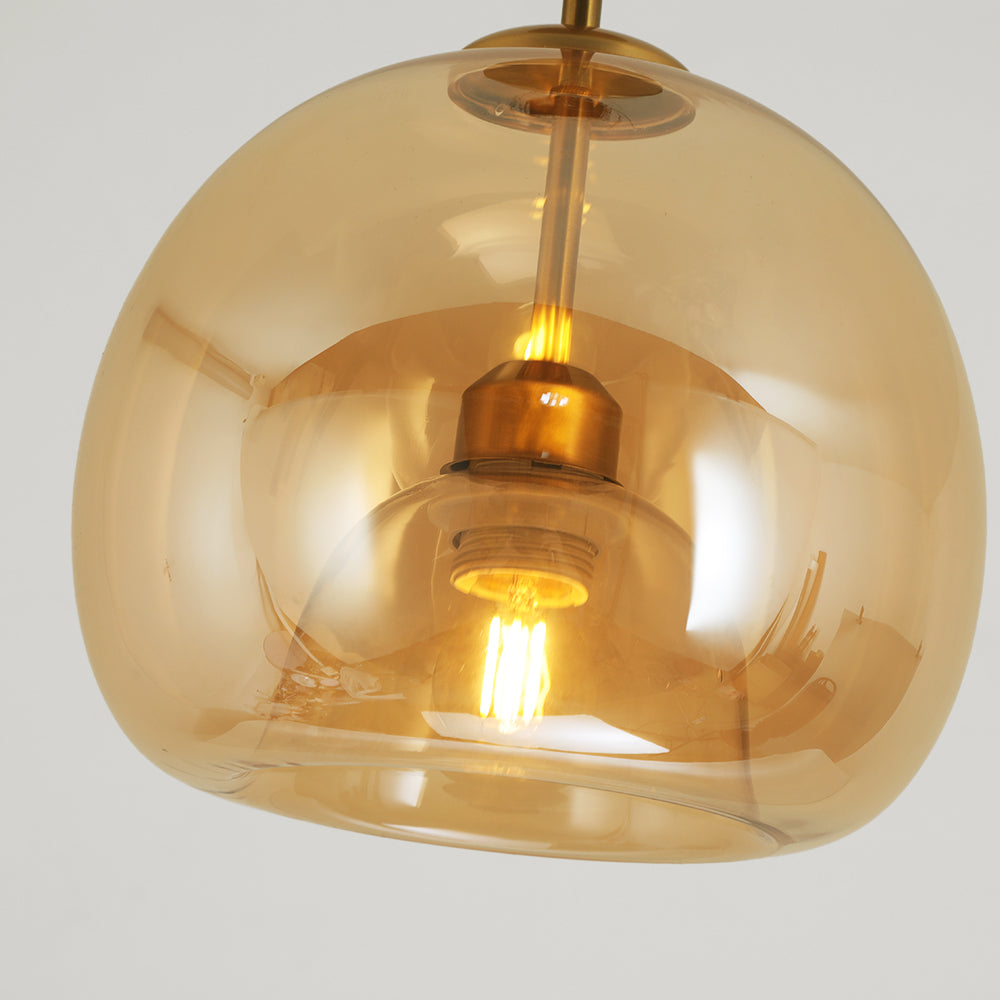 Goldenova - Elegante lampada da soffitto rotonda in nero e oro