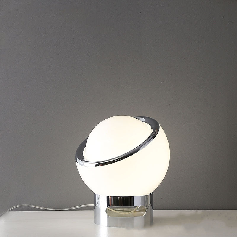 Fransk Opal Bauhaus bordlampe