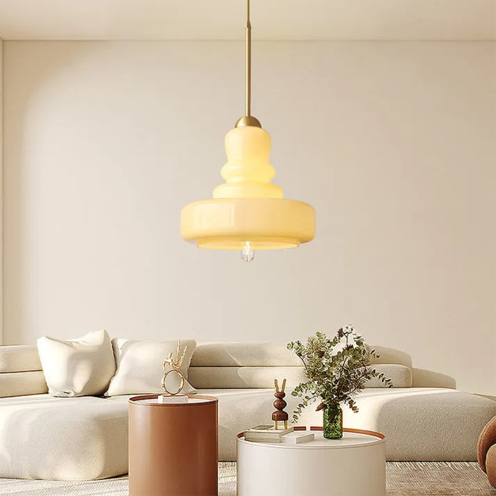 GlassCylinder - Lampada a sospensione dal design chic