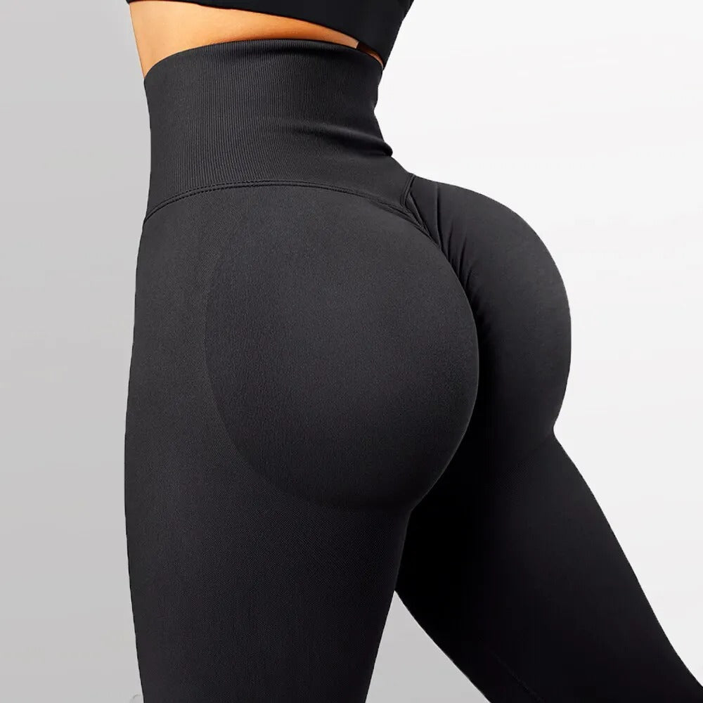 Leggings sin costuras – diseño de cintura alta y levantamiento