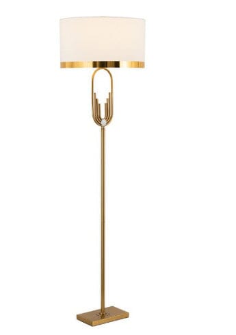 Golden Art Deco Floor Lamp