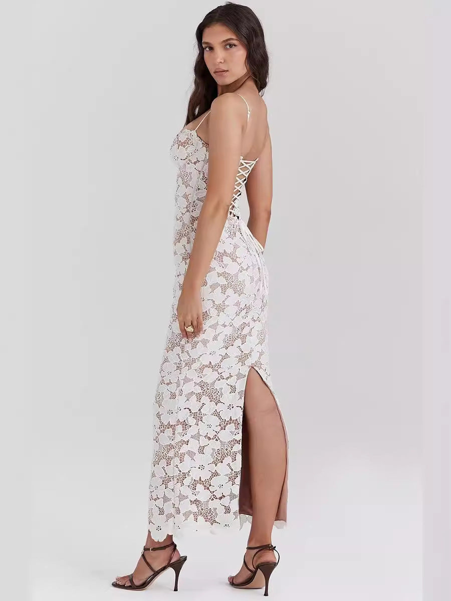 Ralyna™ - Pearl Blossom Maxi Dress