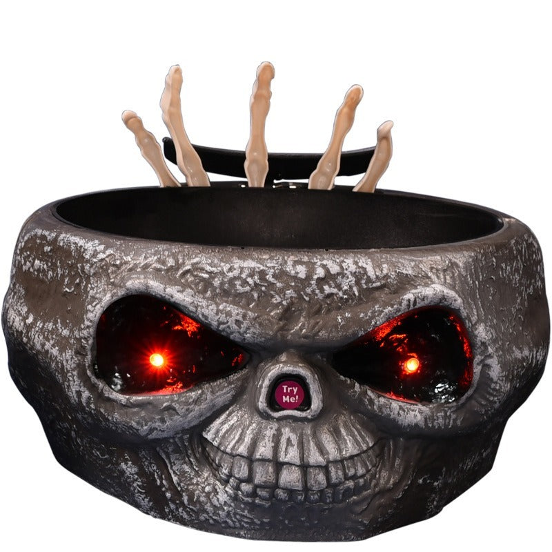 Elektrisk Halloween dekoration Ghost Hand Candy Bowl