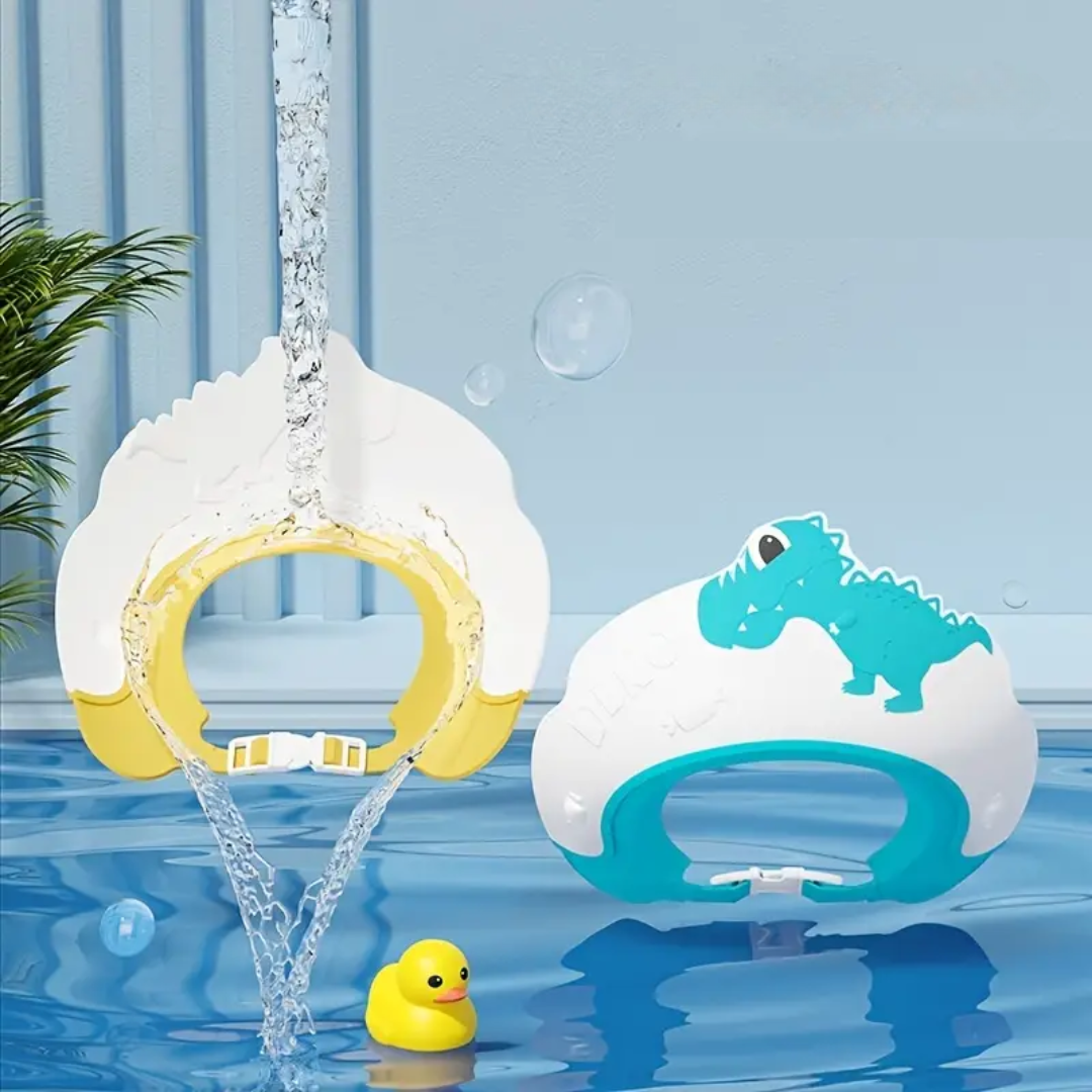 SplashSafe Dino | כובע רחצה נגד מים ושמפו