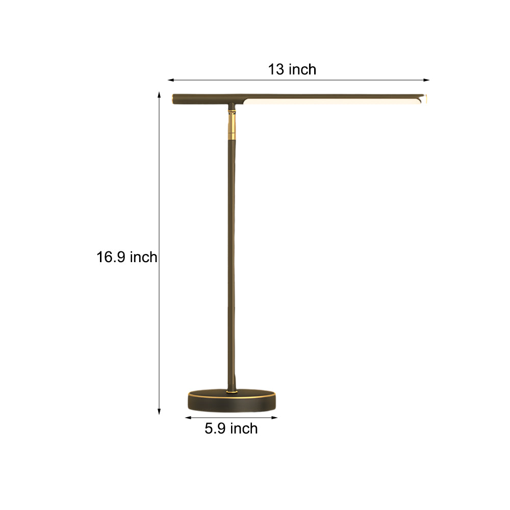 Copper Linear - Mässing LED-bordslampa med justerbar riktning