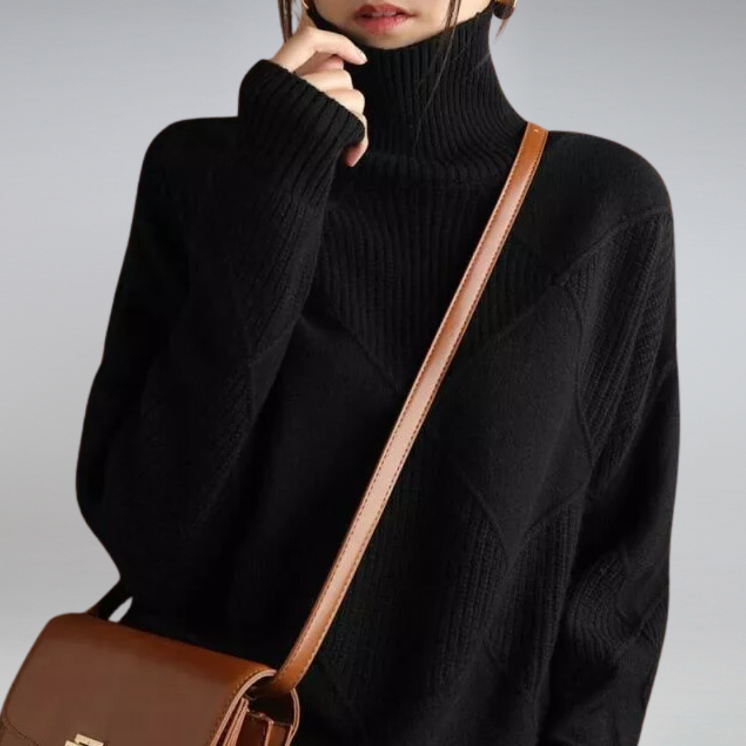 Adelle™ Cashmere Turtleneck-genser