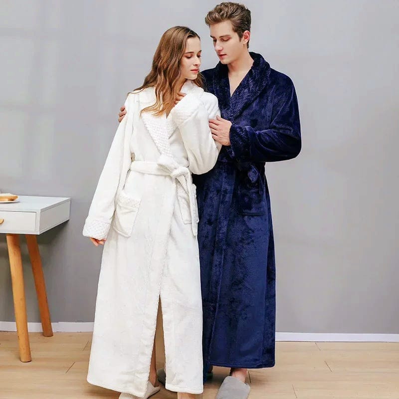 Luxury unisex bathrobe for winter