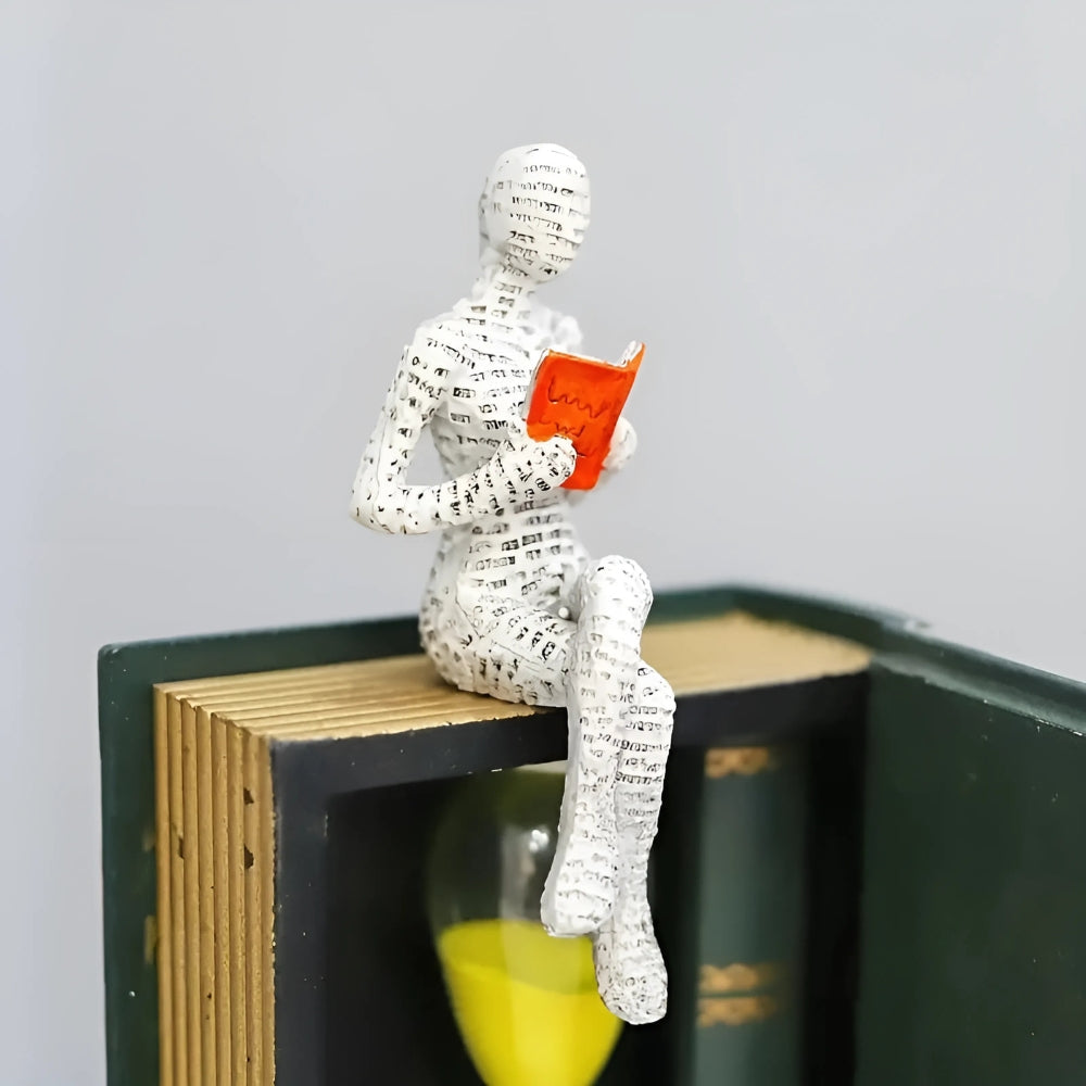 Woman Reading Shelf Decoration