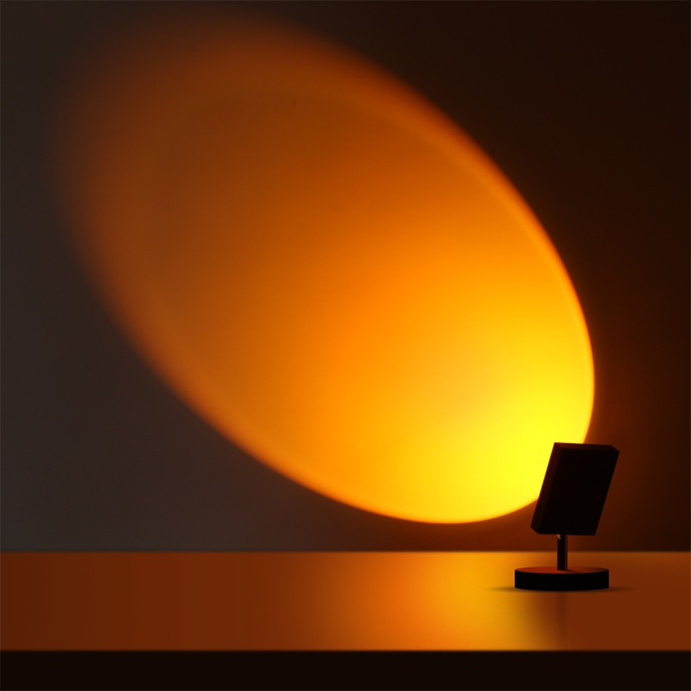 GlowBright - Lampe de table rétro au coucher du soleil