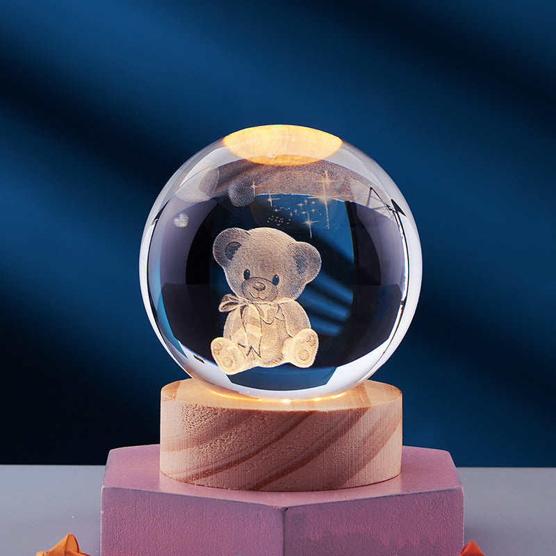 3D Crystal Night Light