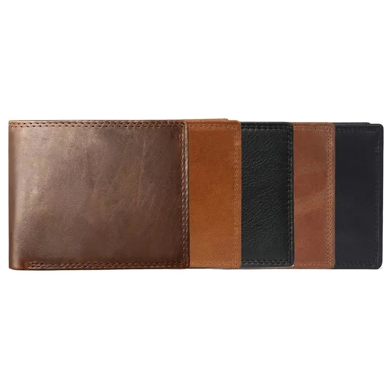 Oliver Vintage Genuine Leather Men’s Wallet – RFID Blocking & Coin Pocket