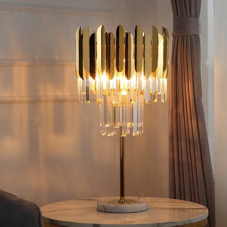 Ivy Crystal Crystal Floor & Table Lamp