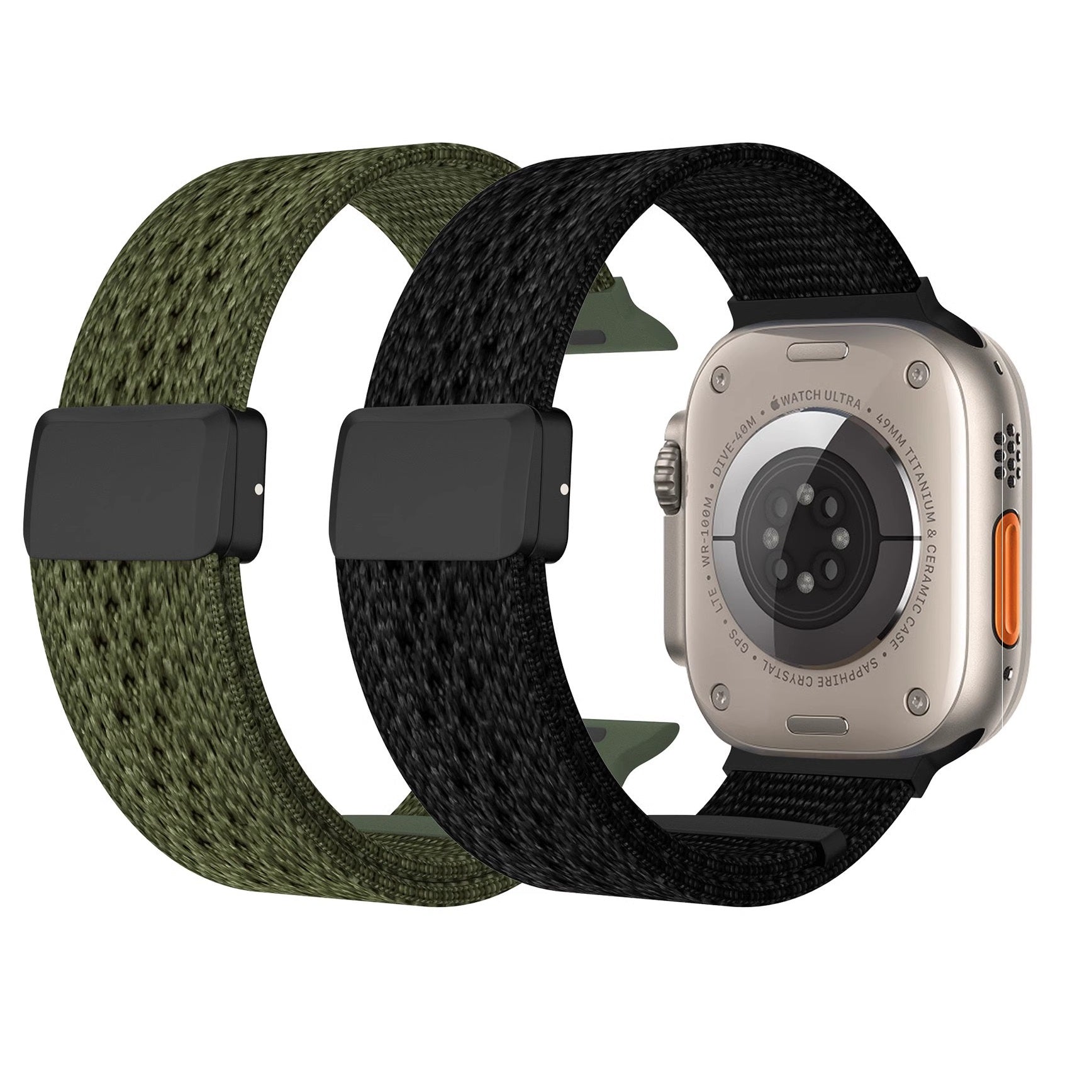 Geflochtenes Nylon-Mesh-Armband mit Magnetverschluss für die Apple Watch