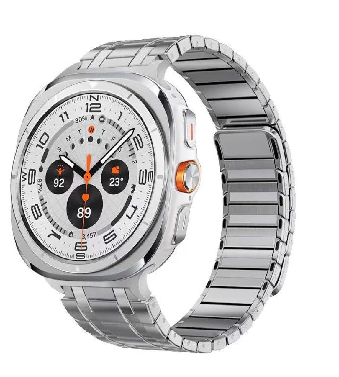 AP Frosted Stainless Steel Magnetic Band För Samsung Watch 7 Ultra