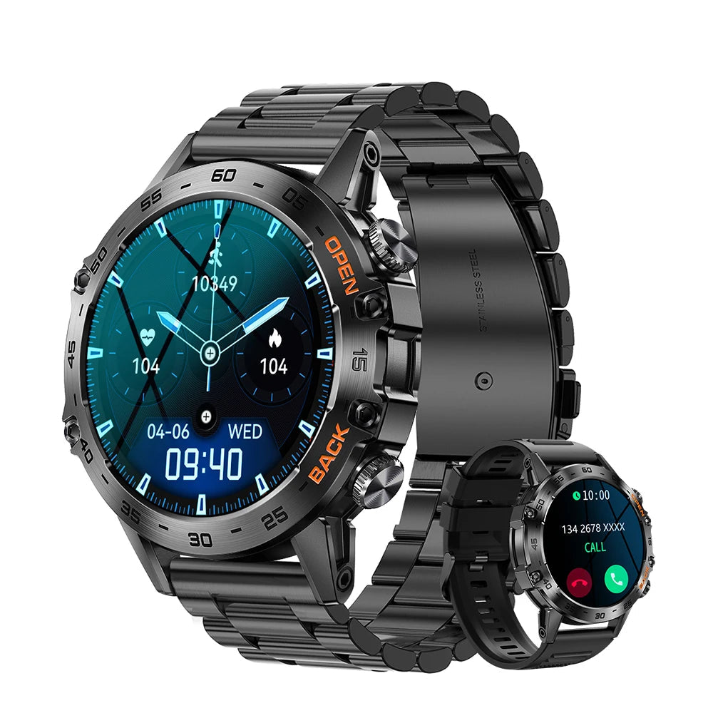 Smartwatch Maxwell Pro Steel – Tracker di fitness e chiamate Bluetooth da 1,39" per Android e iOS