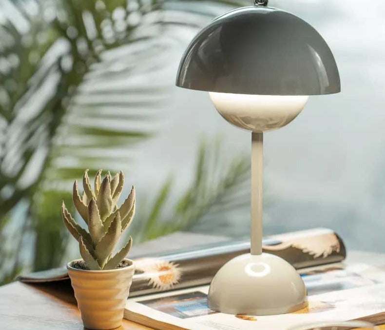 Æstetisk Mid Century Mushroom Lamp