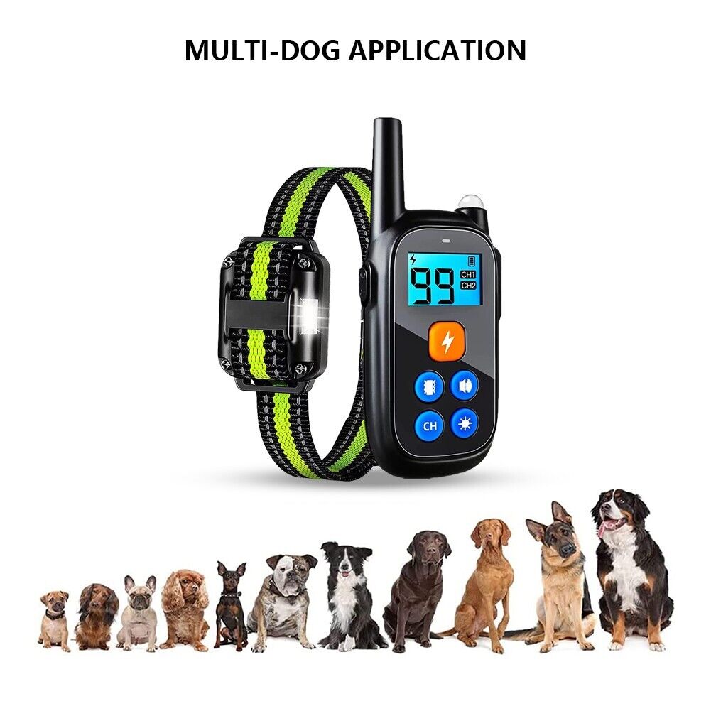 Anti-bark Electric Shock Pet Dog Training E-halsband Lydnadsfjärrkontroll