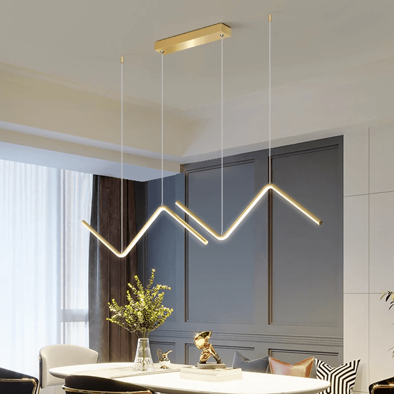 Lampe suspendue en forme de vague