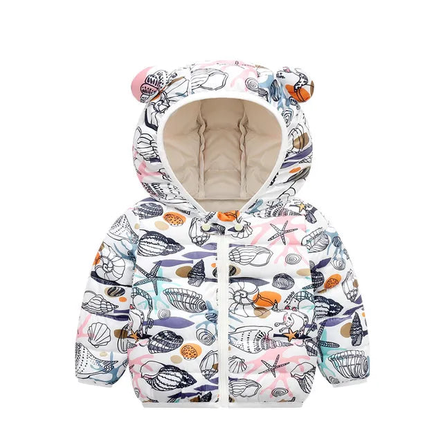 Mini Fashion™ - Dun bubbeljack met capuchon - Warm in de overgangsperiodes