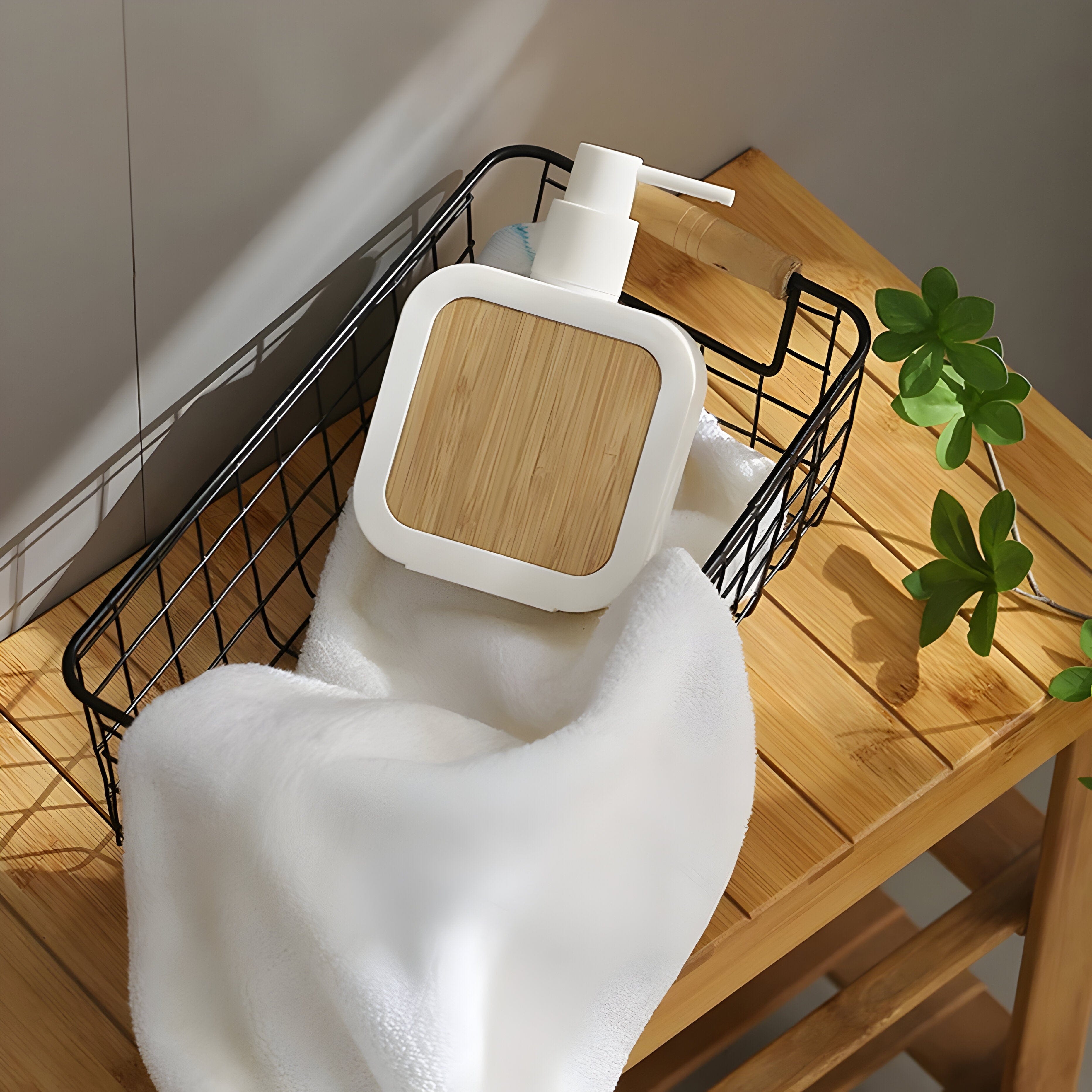 Bamboo Design Hand Soap Dispenser