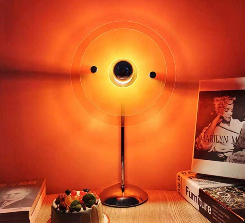 Bauhaus-inspirierte Retro-Aura-Lampe