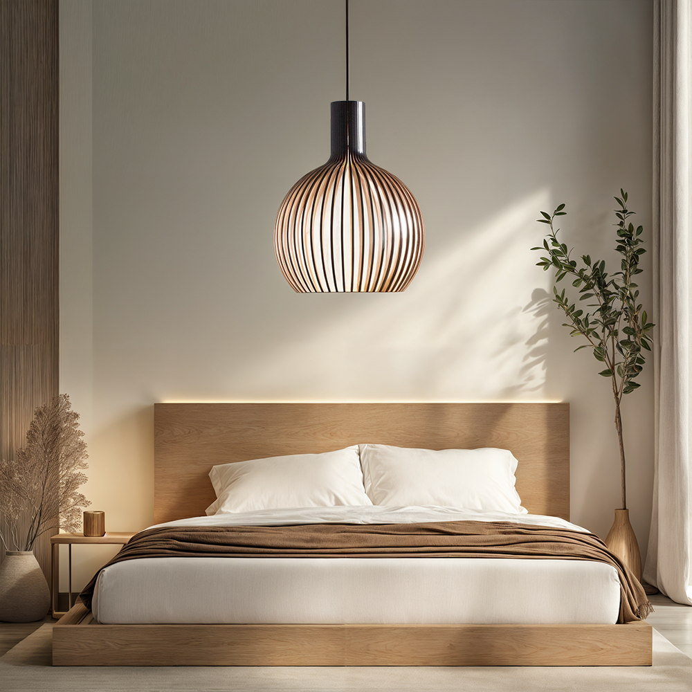 Nordic houten kooi hanglamp kroonluchter