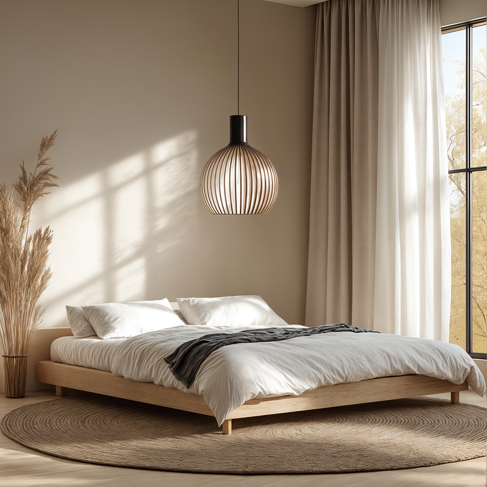 Nordic houten kooi hanglamp kroonluchter