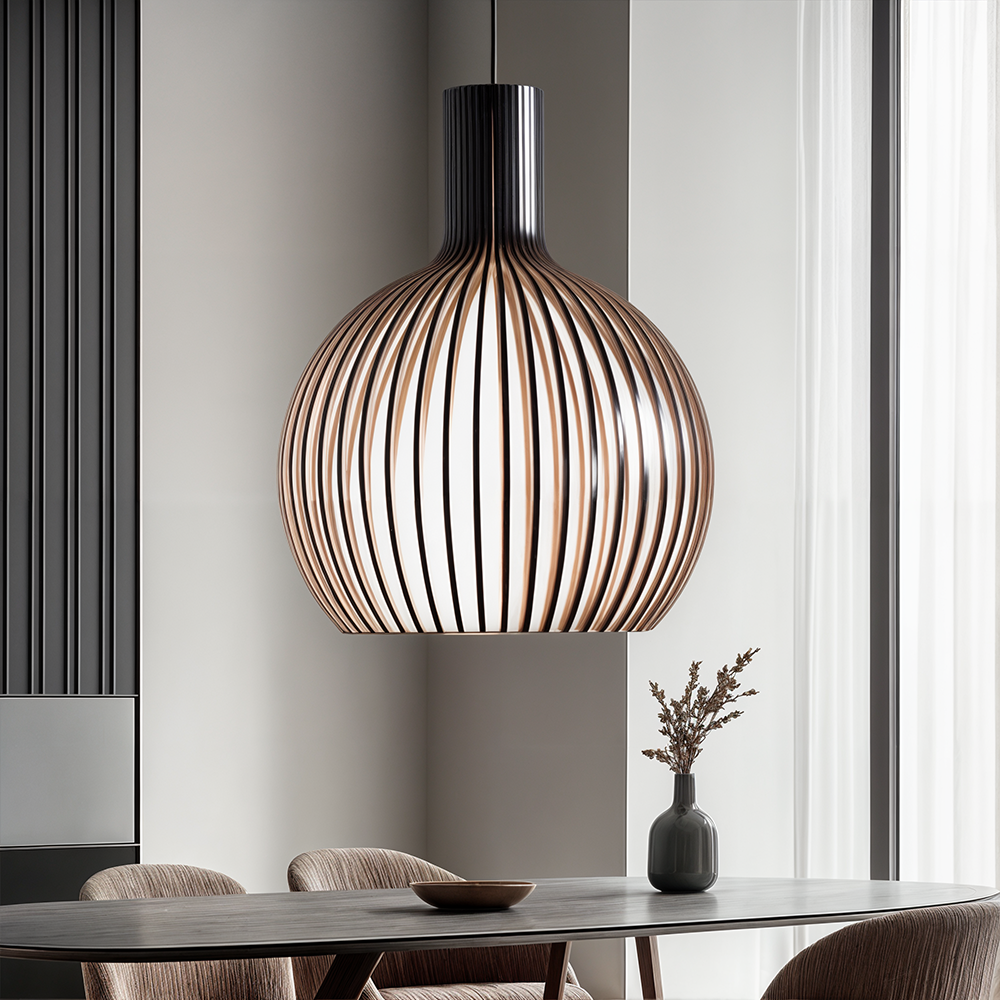 Nordic houten kooi hanglamp kroonluchter