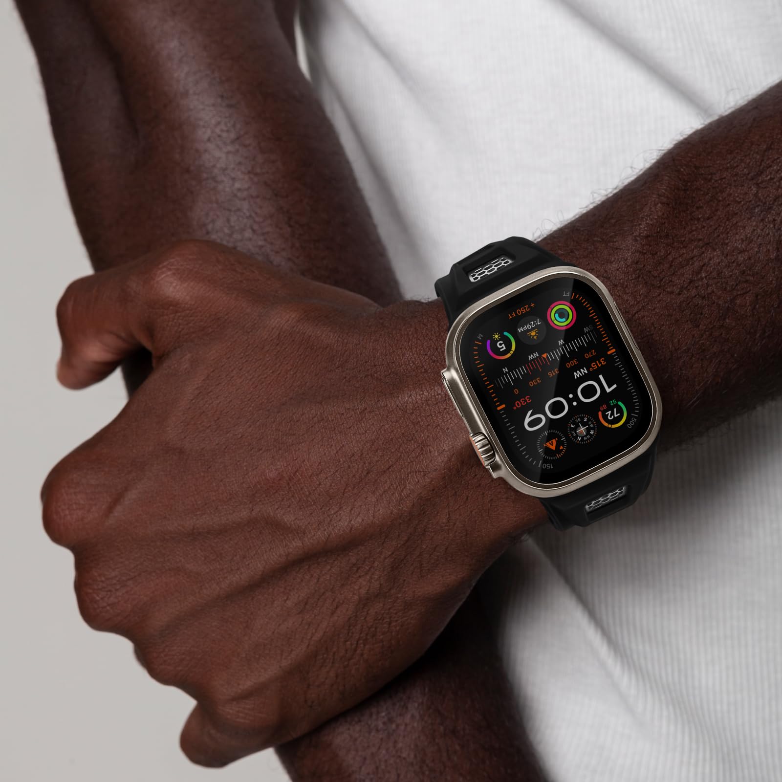 Grid Rugged Silicone Sport Band Apple Watchille