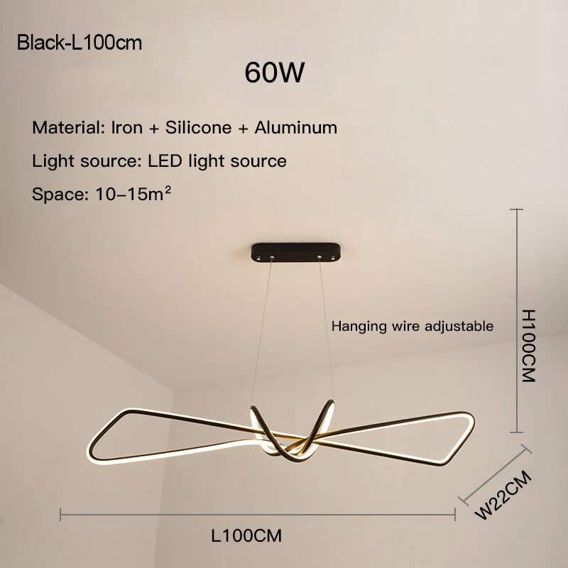 Moderne kreativ LED-lysekrone