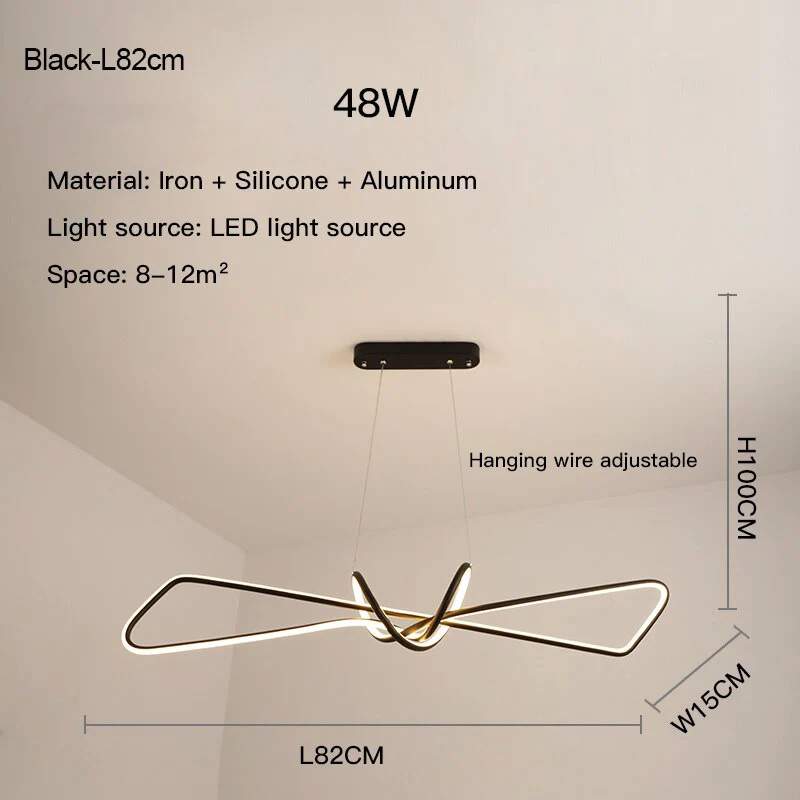 Moderne kreativ LED-lysekrone