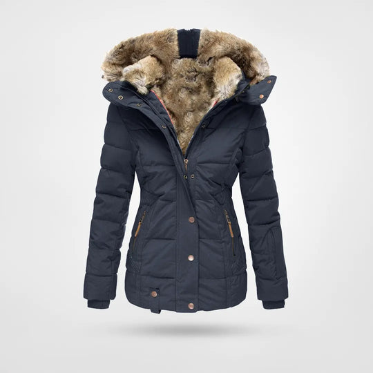 Zarah - Warm waterproof winter jacket with lining and hood