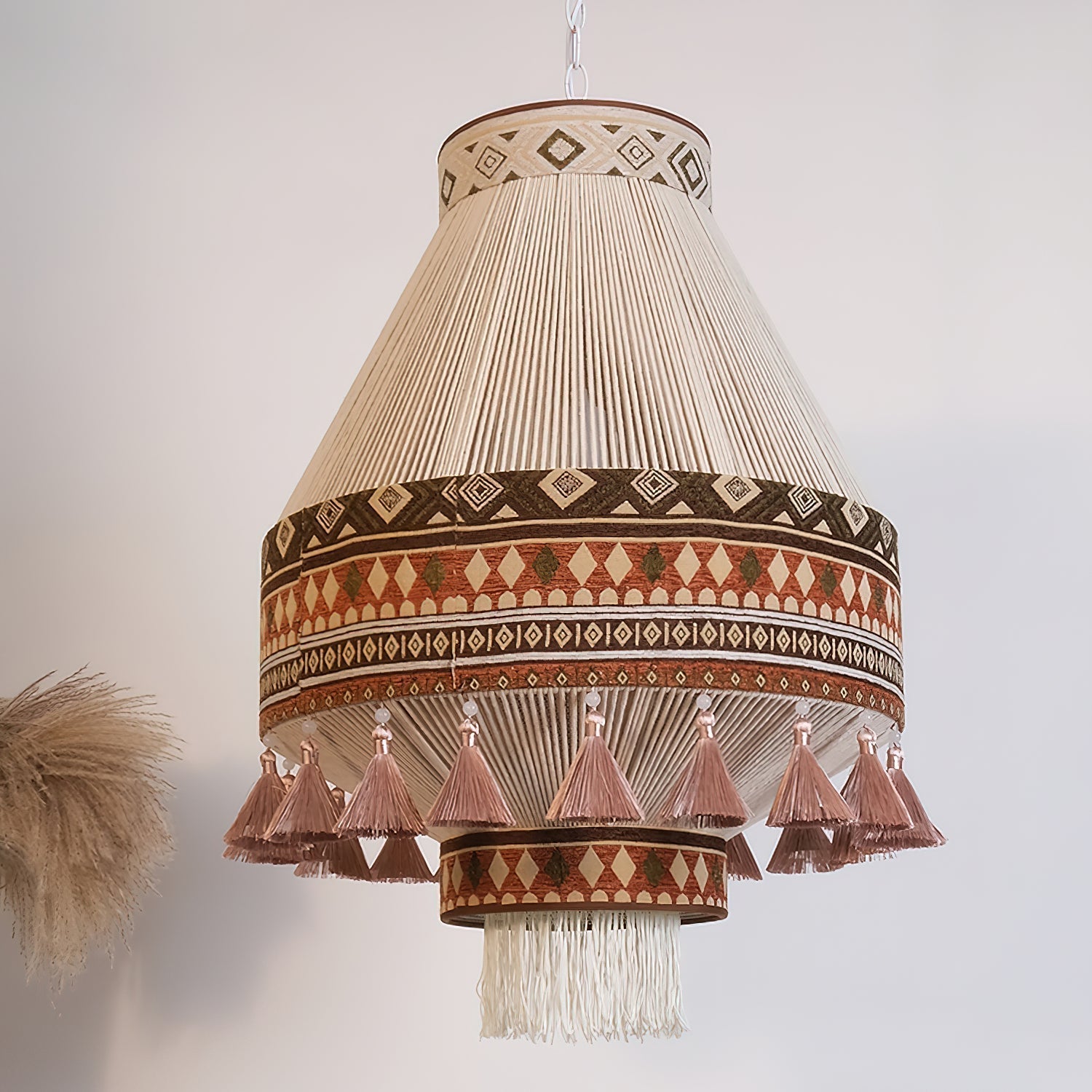 Bohemian – Pendellampa med fransar