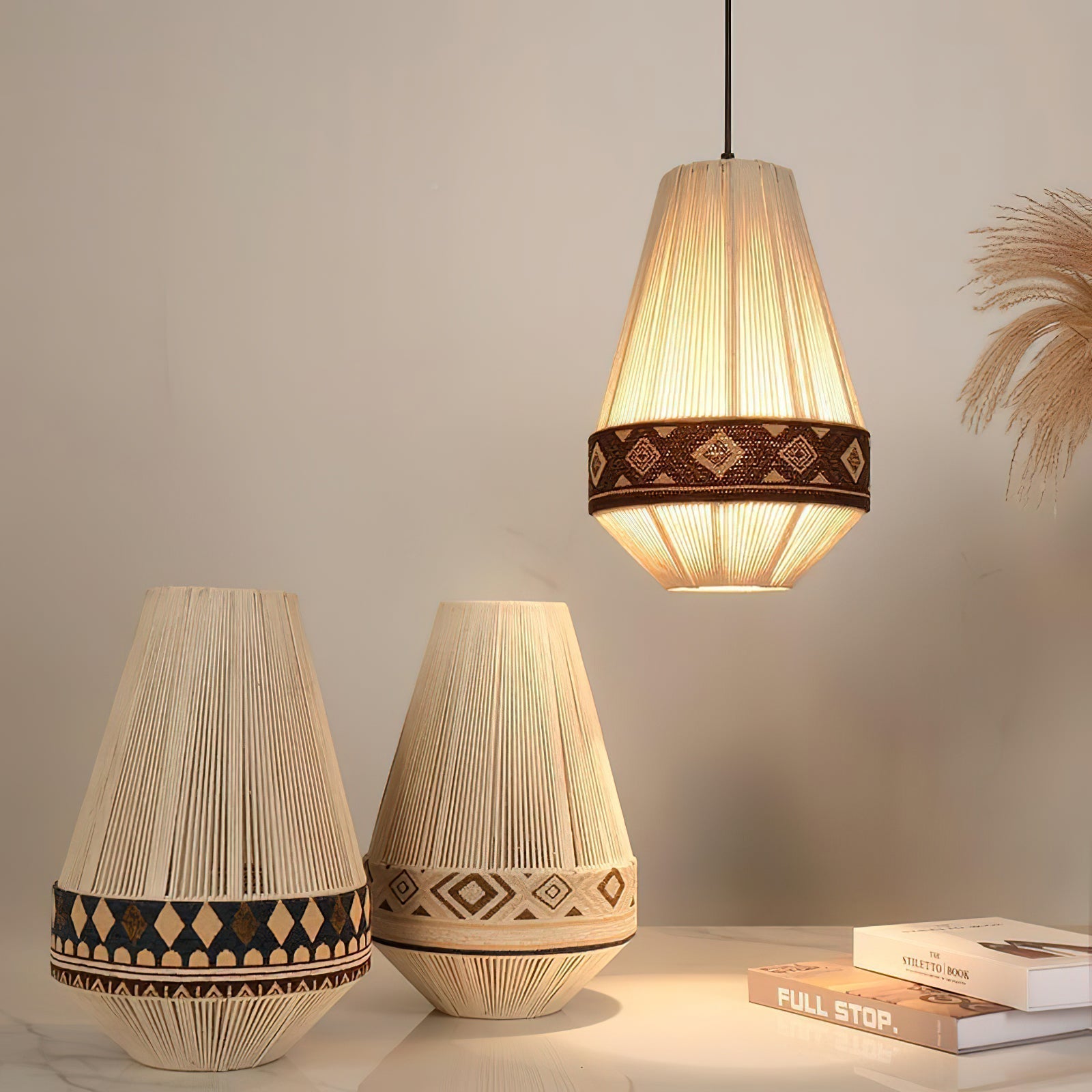 Bohème – Lampe à suspension à franges