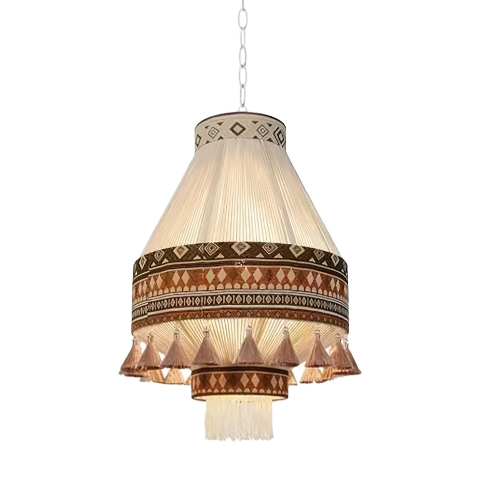 Bohemian – Lampada a sospensione con frange