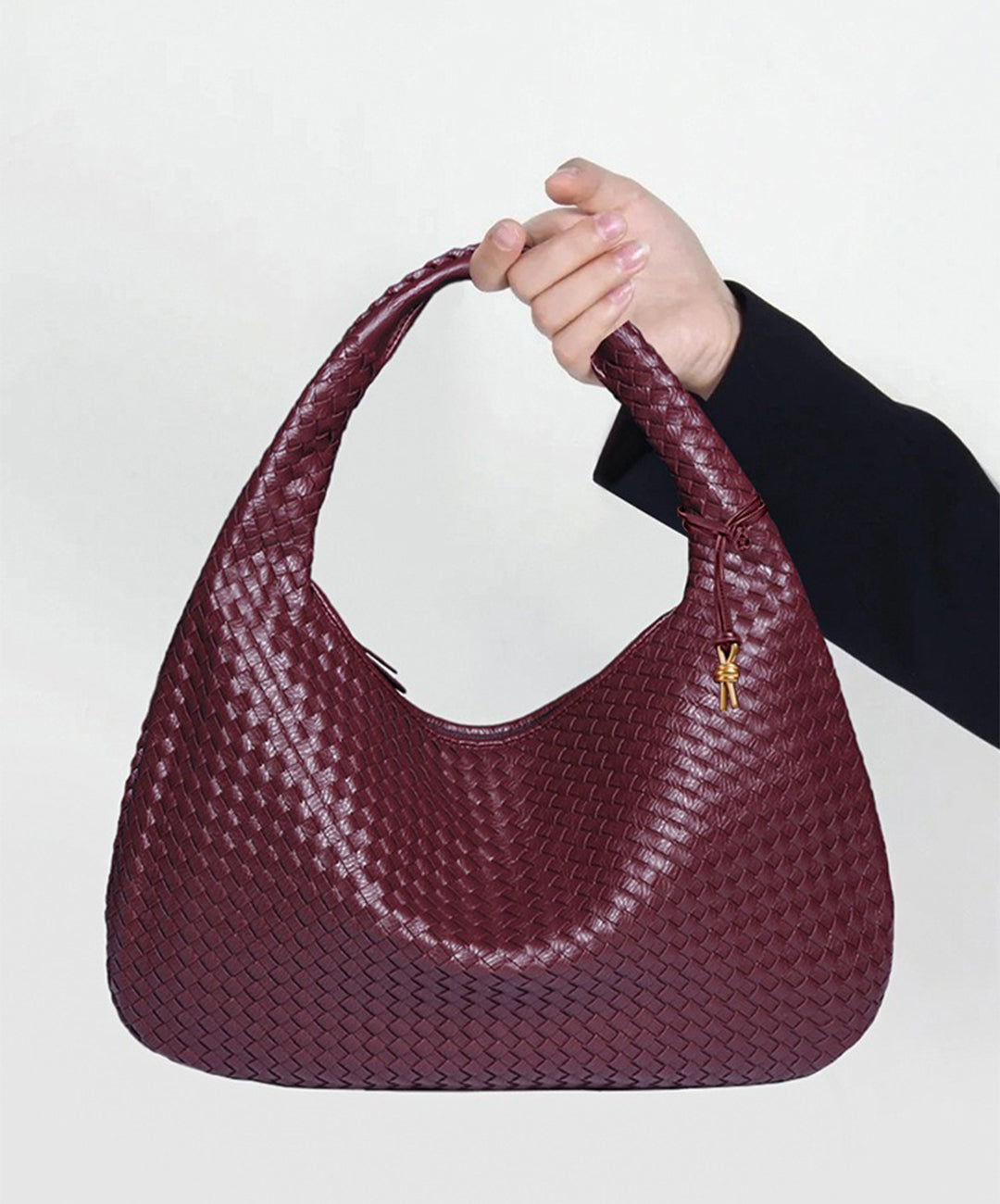 Giorgio Serafini | Bolso Hobo de color rojo cereza