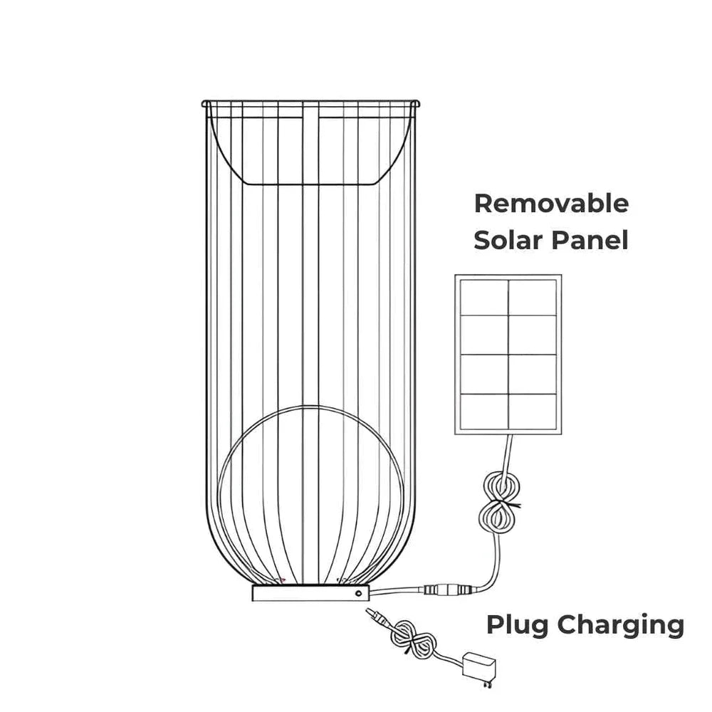 Luz solar para soporte de flores: elegante iluminación exterior con energía solar, decoración de jardín resistente a la intemperie