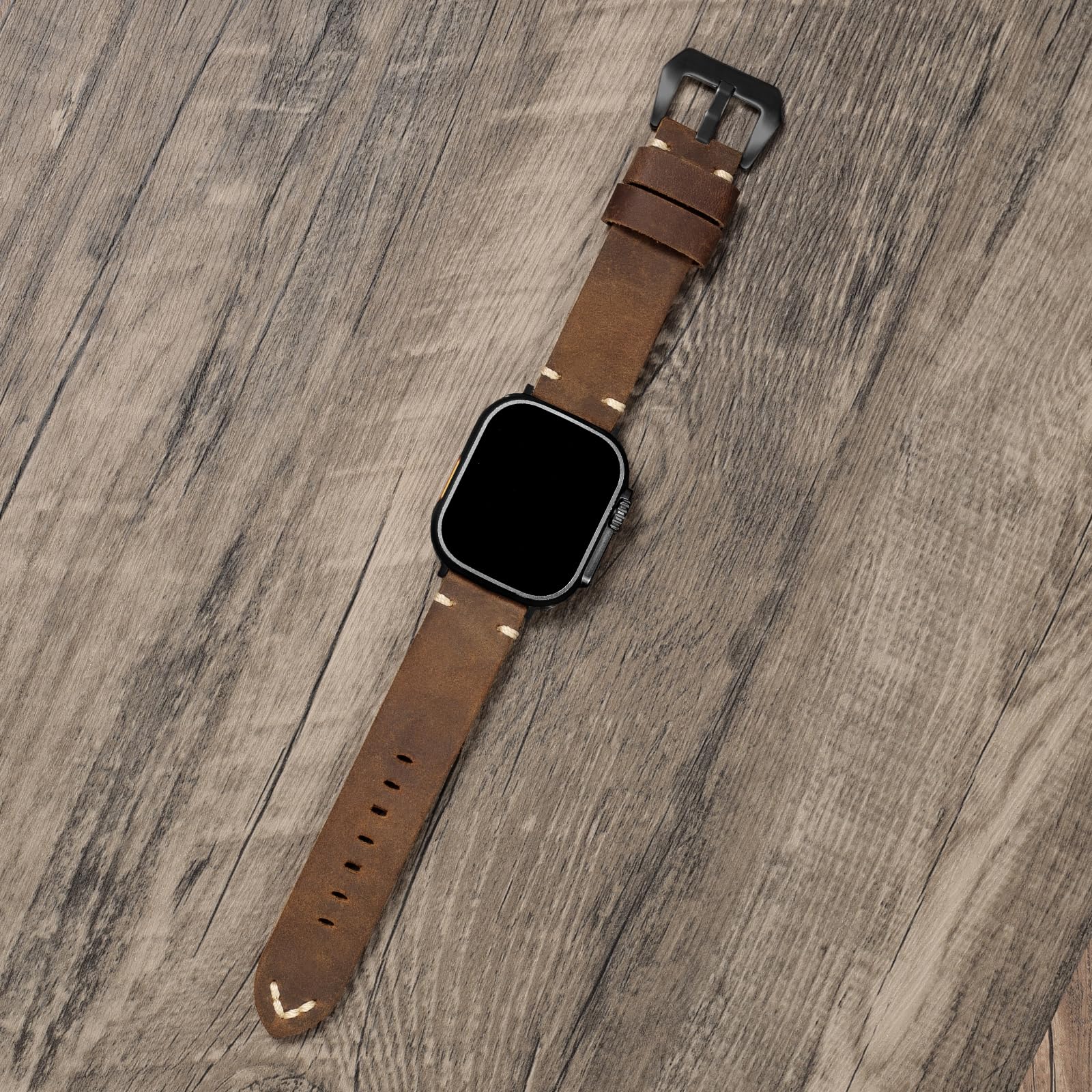 Bracelet en cuir vintage pour Apple Watch