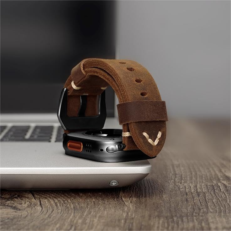 Bracelet en cuir vintage pour Apple Watch