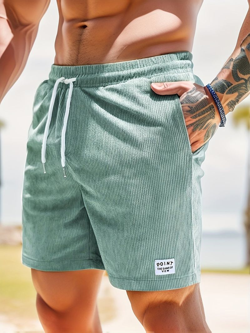 MaxWear - Casual herre fløjlshorts med snøre