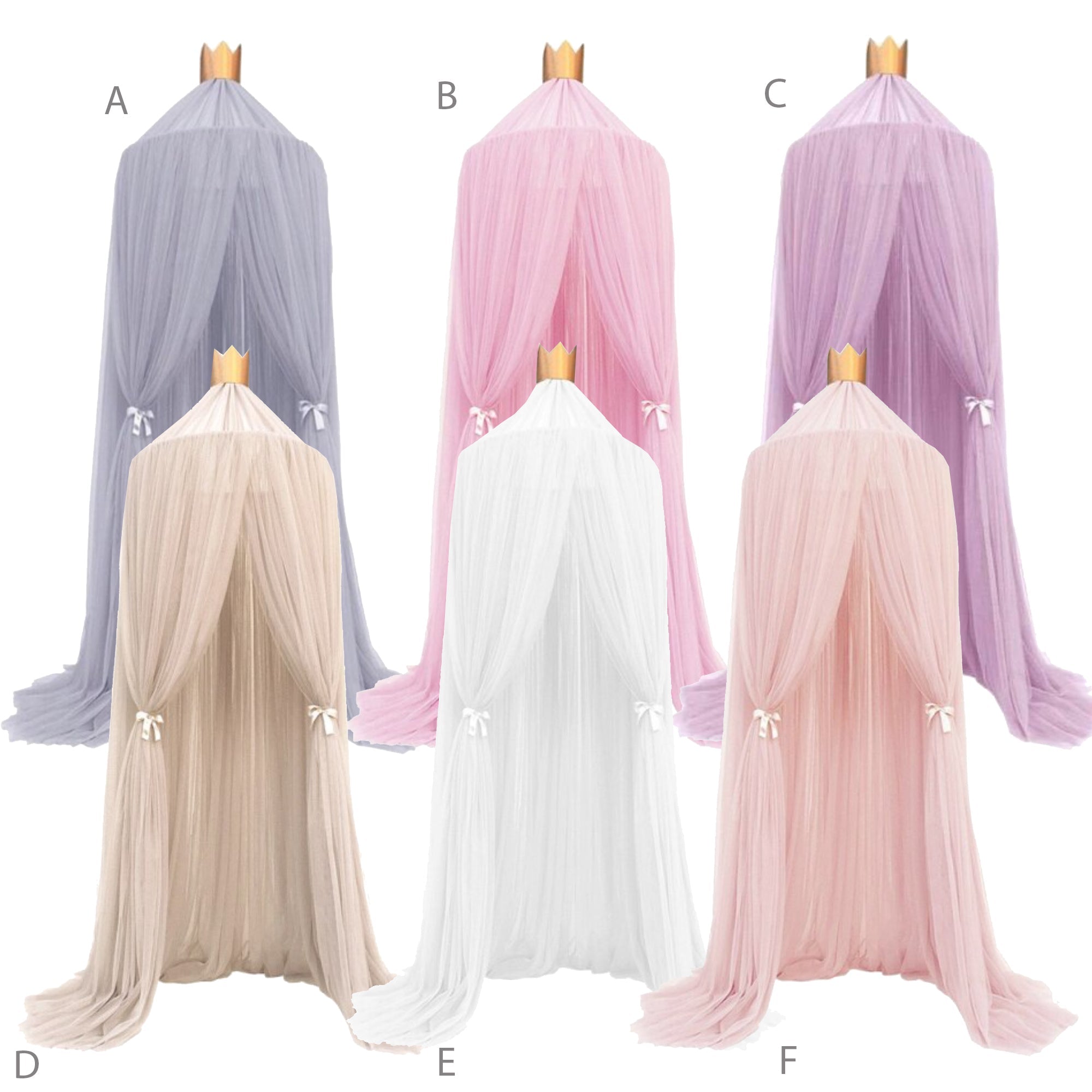 Baldacchino per letto Princess - 6 colori