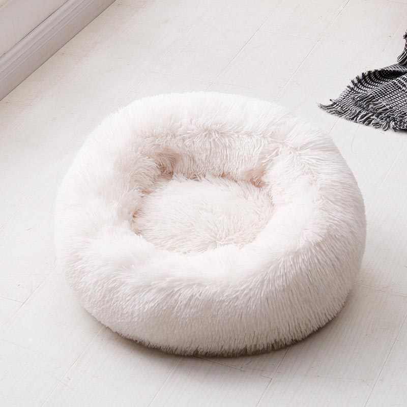 Ronde Pluche Kalmerende Donut Kat Bed Nest